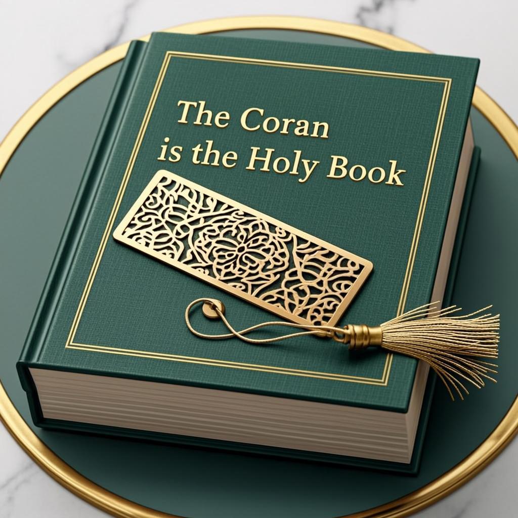 The Coran is the Holy Book — MarquePageOrFiligrane