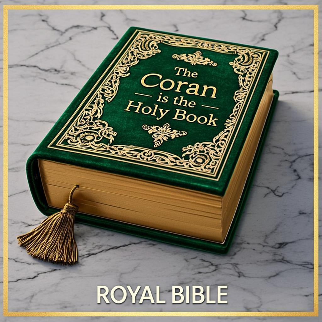 The Coran is the Holy Book — GhilafVeloursRoyal