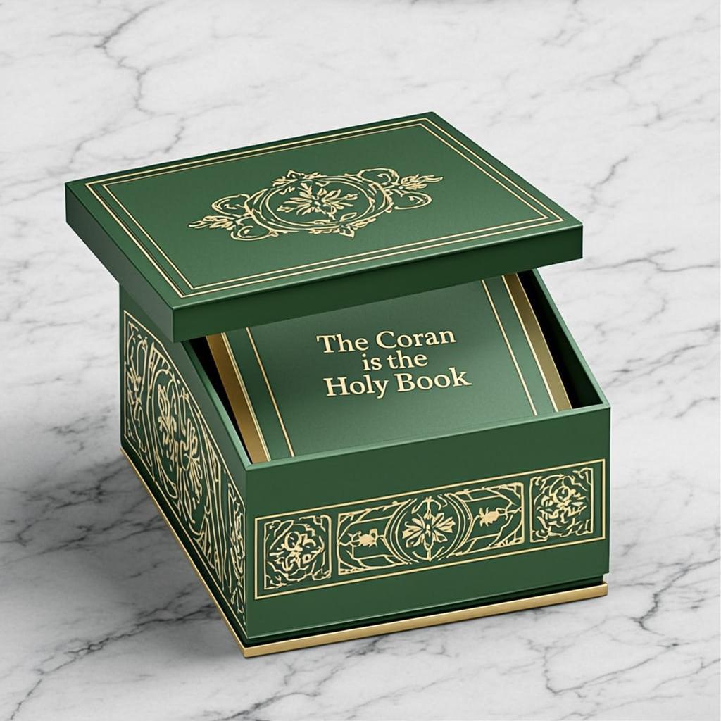 The Coran is the Holy Book — CoffretCubeGeometrique